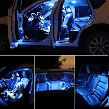 9Pcs Klaidų Balta LED Automobilių Vidaus apšvietimo Paketas Komplektas Mazda 6 m. m. 2016 m. 2017 m. 2018 m. 2019 m., LED Interjero Šviesos