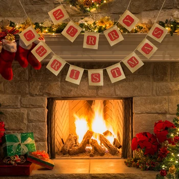 A - Linų Linksmų Kalėdų Laiškas Modelis Starta Baneriai Sienos Kabo Vėliavos Kalėdos kerst reklama streamer