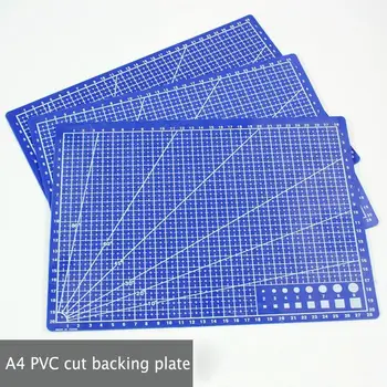 A3/ A4 PVC siuvimo pjovimo kilimėliai Stačiakampio Tinklelio Linijų Pjovimo Motina dvipusės Plokštės dizainas pjaustymo lenta kilimėlis Amatų DIY įrankiai