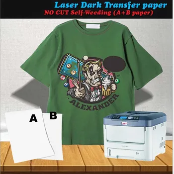 A4 5set 10set Dydis A+B Tamsiai Lazerio Nr. Sumažinti Šilumos Perdavimo Knyga Savarankiškai Ravėjimas Terminio Popieriaus Perdavimo T-shirt