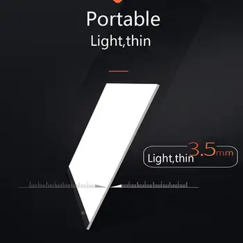 A4 Grafika Tablet LED Piešimo Lenta Meno Trafaretas Piešimo Bloknotas Ultra Plonas Sekimo Kopijuoti Valdybos šviesdėžės Elektronika Tapybos Tablet