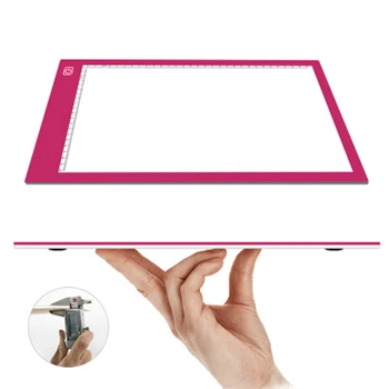 A5/A4 Skaitmeninės Grafikos Tablet Piešimo Tablet LED Šviesos Lauke Trinkelėmis Elektroninių USB Sekimo Meno Kopijuoti Valdybos rašomojo Stalo su Skale