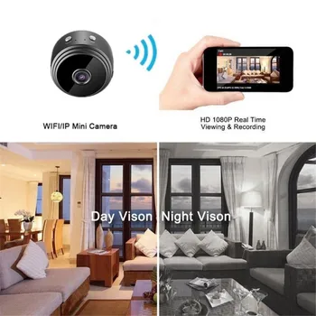 A9 Mini Kamera, 1080P Full HD Mažų Wifi Kamera, IP Mini Kamera infraraudonųjų SPINDULIŲ Naktinio Matymo Mikro Kamera Judesio Aptikimo Paramos Phone 
