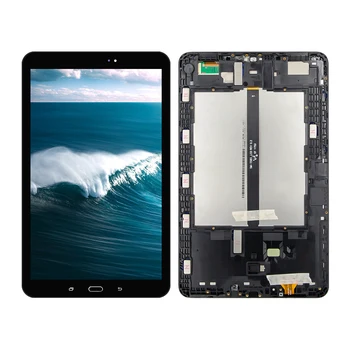 AAA+ Kokybės LCD Ekranas Samsung Galaxy Tab 10.1 T580 T585 LCD Ekranas Jutiklinis Ekranas Skydelis skaitmeninis keitiklis Pakeitimas su karkasu