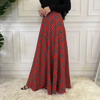 Abaja Dubajus Pledas Aukštos Juosmens, Čiurnos Musulmonų Mados Ilgas Sijonas Jupe Femme Elegantiškas Turkija Maxi Islamas Drabužių De Režimas Atsitiktinis Suknelė