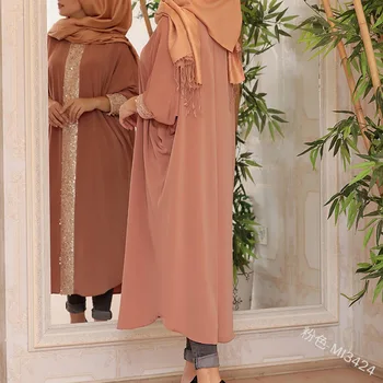 Abayas Moterų China Abaja Turkija, Arabų Hijab Musulmonų Caftan Dress Kaftan Marokas Skraiste Musulmane Femme Islamas Vestidos Kataras