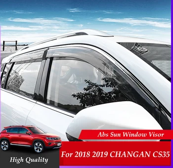 ABS Automobilio Langą Lietaus apsauga Prieglaudos Padengti Abs Saulės Langą Antveidžiai 2018 2019 CHANGAN CS35 Plus Automobilių Stilius
