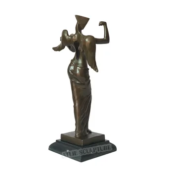 Abstrakti Angelo Statula Bronzos Mitas, Deivė, Bronzos Skulptūros, Statulėlės Meno Gimtadienio Dovana, Namų Puošybai