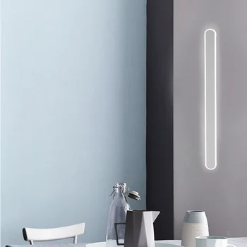 AC85-265V LED Modernus Nerūdijančio Plieno Sienos Kosmetikos Tuštybės Vandeniui Sconce Lempos 40cm 60cm 80cm Veidrodėliai Žibintai Vonios kambarys