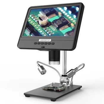 AD208S 8.5 Colių LCD Ekranas 5X-1200X Skaitmeninis Mikroskopas 1280 * 800 Reguliuojamas 1080P taikymo Sritis Litavimo Įrankis + Du Užpildykite Šviesa