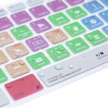 Adobe Premiere Pro CC Karšto Klaviatūra Padengti Odos Apple Klaviatūra su Skaičių Klaviatūra Laidinio USB iMac G6 KOMPIUTERIO Laidinis