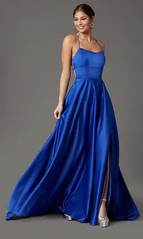 AE836 Mėlyna Linija, Vakaro Suknelės Ilga Elegantiška Prom Suknelė Paprasta Šalis, Chalatai Dėmių Oficialų Suknelė Vestidos Elegantes