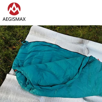 AEGISMAX MINI Atnaujinti NANO Lauko Kempingas Ultralight Mumija Suaugusiųjų Tingus Maišelį Pavasarį, Rudenį Žąsų Žemyn miegmaišį