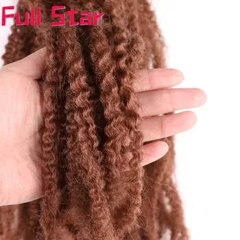 Afro Keistą Marley Nerijos Plaukų 18inch Minkštos Jumbo Nėrimo Nerijos Plaukų priauginimas Sintetinių Juoda Ilgai Ombre Marley Twist Plaukų