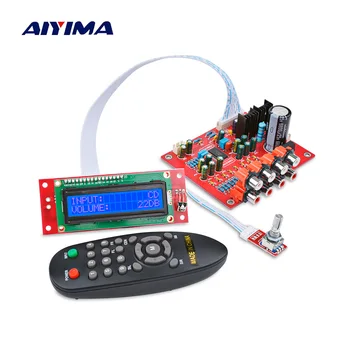 AIYIMA LC75342 Nuotolinio Preamplifier Tonas Valdybos LCD Ekranas 4 Būdas Garso Įvesties Aukštų Bosas Tomas Tonas Kontrolės Stiprintuvo 