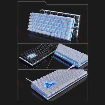 Ajazz AK33 Laidinio Mechaninė Klaviatūra 82 Klavišus Mėlyna / Juoda Jungiklio Žaidimų Klaviatūra RGB / Blue / White Backlight anglų Layout