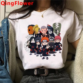 Akatsuki Juokingas Animacinių Filmų Harajuku Marškinėliai Moterims Japonų Anime Naruto Ullzang Marškinėlius Cool Grafika Marškinėlius Mados Viršuje, Trišakiai Moteris