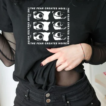 Akis Su Baime Gotikos Drabužių Tshirts Egirl Edgy Harajuku Mados Moterų Negabaritinių Streetwear T-Shirt Punk Grunge Drabužius Viršūnės
