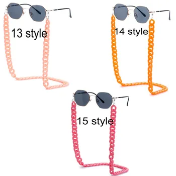 Akrilo akiniai, grandinės, ponios akiniai, grandinės, acetatas grandinės, 70 cm ilgio, 2020 karšto stiliaus akiniai nuo saulės anti-lost grandinės