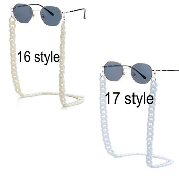 Akrilo akiniai, grandinės, ponios akiniai, grandinės, acetatas grandinės, 70 cm ilgio, 2020 karšto stiliaus akiniai nuo saulės anti-lost grandinės