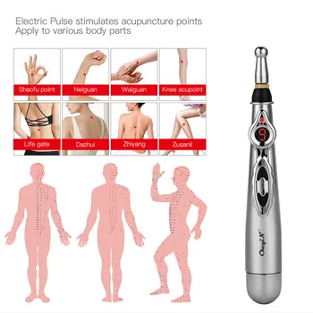Akupunktūra Pen 4 1 Elektroninių Dienovidinio Energijos Impulso Masažas Pen Skausmo Įrankiai Massager Lazerio Taško Pluse Masažas 50