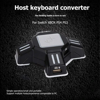 ALLOYSEED KX401 Žaidimų Klaviatūra, Pele Konverteris USB Laidinio, Mobiliojo Gamepad Valdytojas Adapteris, skirtas jungikliui/PS4/PS3/Xbox Priimančiosios