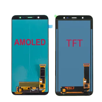 AMOLED J800 LCD Samsung J8 2018 J800 J810FN SM-J810 LCD Ekranas Jutiklinis Ekranas skaitmeninis keitiklis Asamblėjos remonto dalių Pakeitimas