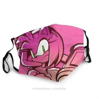 Amy Audinio Kaukę Sonic the Hedgehog Eggman Uodegos Amy Rose Žaidimas Ofertas Spausdinti Mascarilla Apsaugos Migla Įrodymas Suaugusiems
