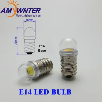 AMYWNTER T15 E14 LED Lempos 0,5 W 1W Kristalų Liustra 12V 24V 60V Dėmesio Kukurūzų Lemputes, Sieniniai Šaldytuvas Šaldytuve Šviesos