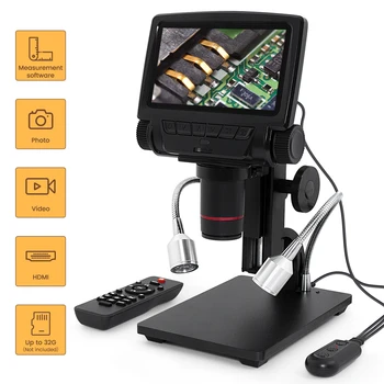 Andonstar ADSM301 USB/HDMI Skaitmeninis Mikroskopas su 5-colių HD Ekranas, Matavimo Programinės įrangos Įrankis THT SMD Litavimo PCB/Watch Remontas