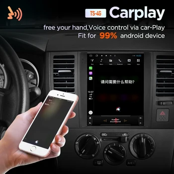 Android 10.0 4G pasaulinė Lte automobilių gps multimedia stereo radijo grotuvas hyundai H1 vertikalus grotuvas, navigacijos sistema