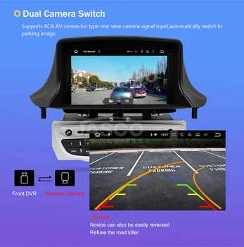 Android 10.0 automagnetolos DVD Grotuvas GPS Glonass Navigacijos Renault Megane 3 Fluence 4GB 32G Vaizdo Multimedijos Radijo