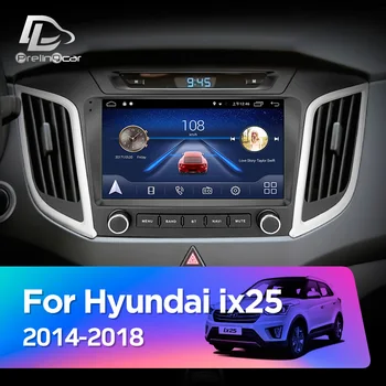 Android 10.0 Sistemos, Automobilis IPS Jutiklinį Ekraną, Stereo Hyundai IX25 2009-2018 metų grotuvas Stereo su navigacija mygtukus