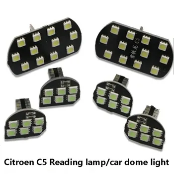 Angelguoguo 6 vnt/ set automobilio led lempa šviesos/ led priešrūkiniai lengvieji/Automobilių led kambario šviesos Citroen C5