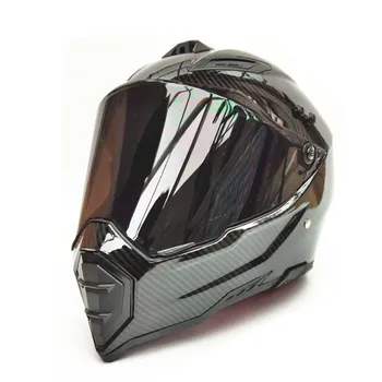Anglies Pluoštas, naujas motociklo šalmas mens moto šalmas aukščiausios kokybės capacete motokroso off road motokroso šalmas DOT
