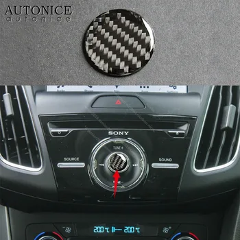 Anglies pluošto gv programų klavišą Padengti Valdymo mygtuką apdaila tinka Ford Focus MK3 RS ST 2012-2018
