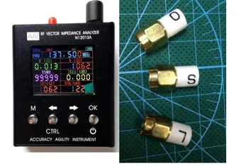 Anglų verison N1201SA 137.5 MHz - 2.7 GHz UV RF ANT Antenos SWR Analizatorius Metrų Testeris + 3GHZ Vyrų SMA kalibravimo
