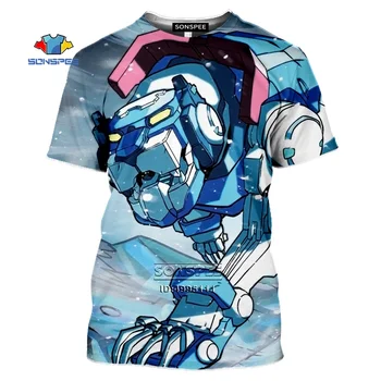 Animacinių filmų voltron ' a: Legendinis Gynėjas T-shirt 3D Spausdinimo Marškinėlius Atsitiktinis Vasaros trumpomis Rankovėmis Moterims, Hip-Hop Top Shiro Keith Lance Atleta