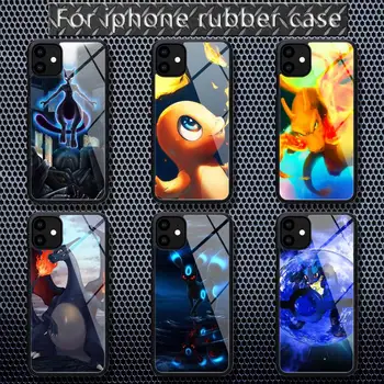 Anime cartoon mielas pokemons Telefono dėklas Guminis iPhone 12 11 Pro Max XS 8 7 6 6S Plus X 5S SE 2020 XR 12 Mini atveju