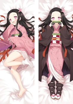 Anime Demon Slayer Pagalvę Padengti Dakimakura Atveju Kamado Nezuko Seksuali Mergina 3D dvipusis Patalynės Kūno Hugging Užvalkalas