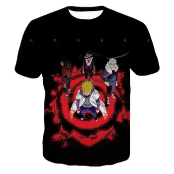 Anime marškinėliai Vyrams/Moterims 3D Spausdinti marškinėliai Animacinių filmų Naruto kakashi Tshirts Vasaros Mados Streetwear Viršūnes harajuku Streetshirts