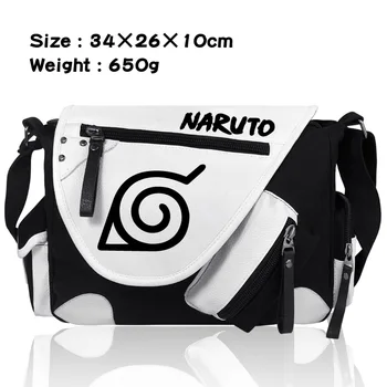 Anime Naruto Krepšys Naruto Uzumaki Animacinių Filmų Spausdinimo Pečių Maišą Unisex, Kelioniniai Krepšiai, Studentai Kuprinę Crossbody Krepšiai