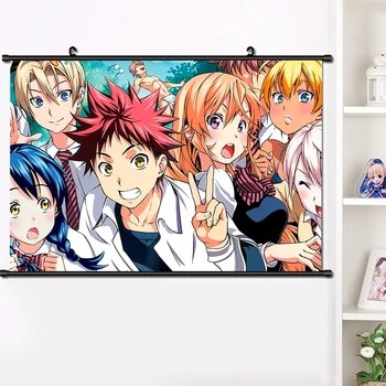 Anime Shokugeki nr. Soma Yukihira Nakiri erina sienos nuotrauka plakatas pažymėkite drobės manga sienos Meno Dekoro plakatus Dekoro Plakatas