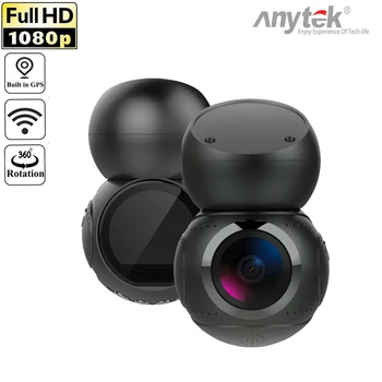 Anytek G21 170 Laipsnių Objektyvas 1080P Full HD NTK96658 WiFi, Automobilių DVR Brūkšnys Kamera, Vaizdo įrašymo, Judesio Aptikimo GPS Automobilių DashCam