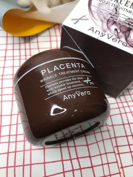 Anyvera placenta raukšlių gydymas anti-senėjimo veido kremas su placenta Gaubtas, nuo raukšlių, skirta visų tipų odai, 100 ml