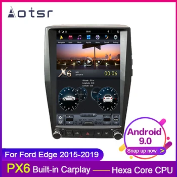 AOTSR Android 9.0 Tesla stiliaus PX6 DSP Automobilių GPS Navigacija Ford Edge-2019 Stereo Carplay Multimedia Player 