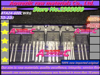 Aoweziic 2017+ naujas importuotų originalus BTA24 BTA24-600BWRG BTA24-600BW BTA24-600CWRG BTA24-žemiau 600c IKI 220 tranzistorius 600V24A
