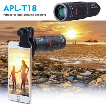 APEXEL HD Optinis Universalus 18x25 Monokuliariniai Kameros Objektyvas 18 X Artinimo Telefono Objektyvą Su Trikojo Išmanųjį telefoną xiaomi Redmi
