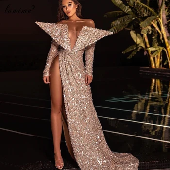 Arabų Blizgančių Promenadzie Suknelė Undinė Specialaus Dizaino Suknelės Moteris Vakarėlis Vestidos De Fiesta De Noche Ilgai Fotografijos Couture