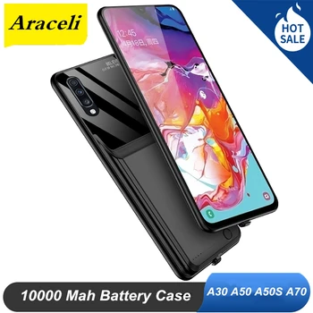 Araceli 10000 Mah Samsung Galaxy A30S A50 A50S A70 Baterija Atveju išmanųjį Telefoną, Baterijos Kroviklis Atveju Galios Banko A70 Baterija Atveju